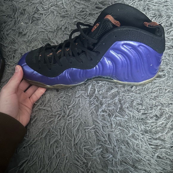 Nike Air Foamposite One Size 11 Phoenix Suns Purple Orange - Picture 6 of 7